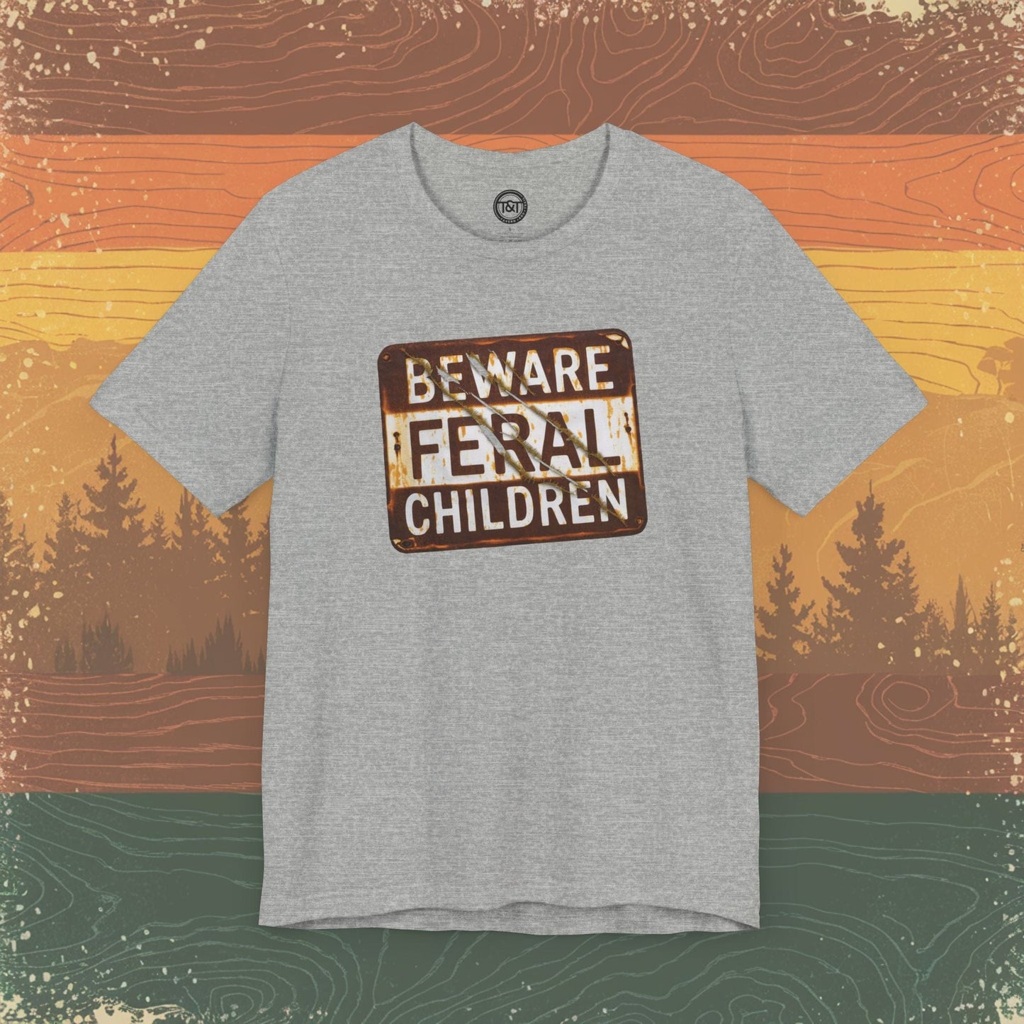 Tavern and Trail T-Shirt Feral Children T-Shirt Athletic Heather / S