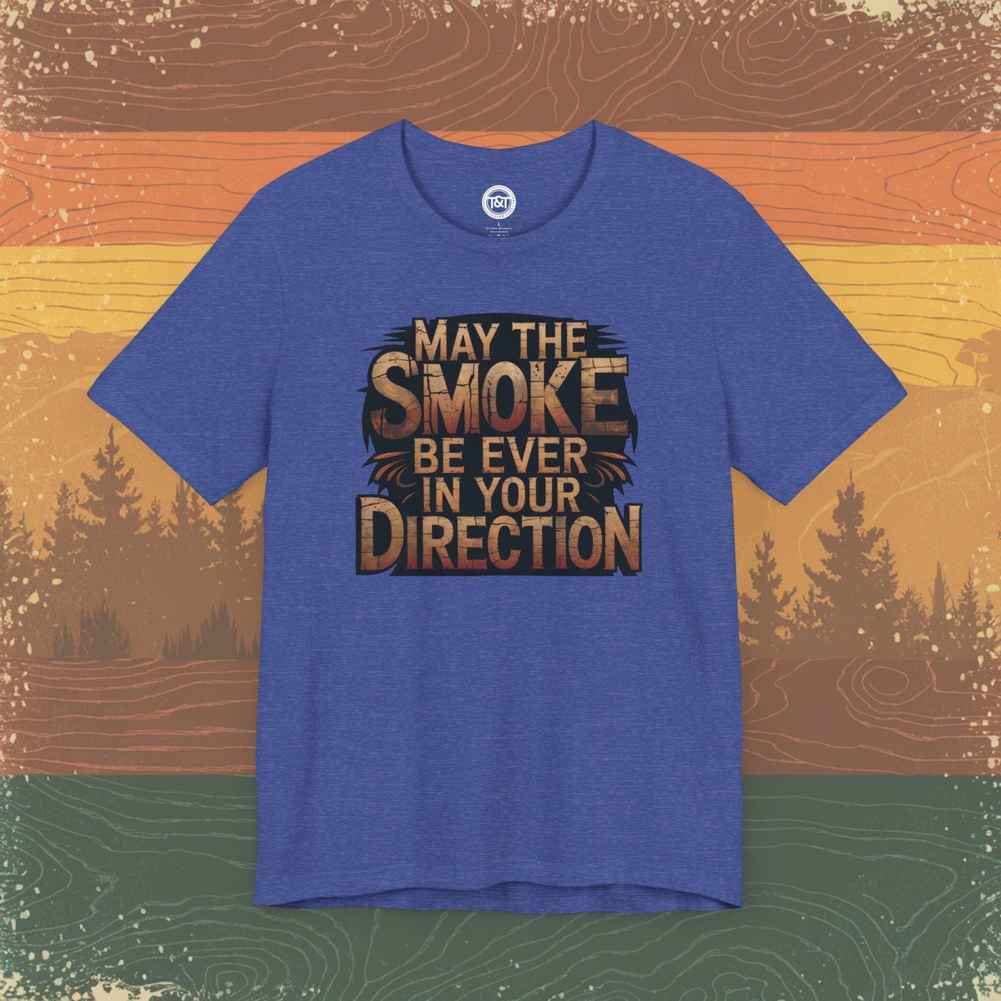 Tavern and Trail T-Shirt Campfire Curse T-Shirt Heather True Royal / S