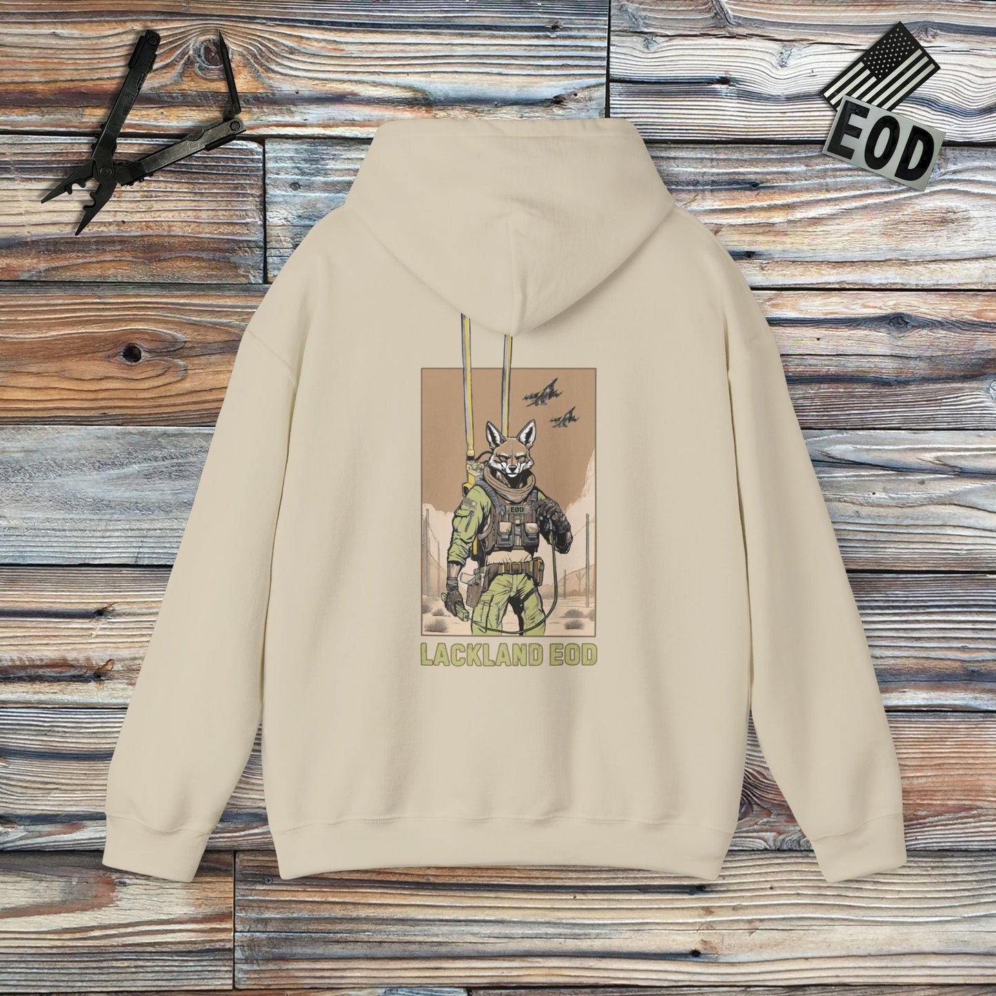 Tavern and Trail Hoodie Custom: Lackland EOD “Coyote Ugly” Hoodie