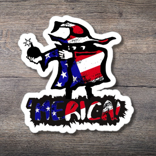 Tavern and Trail Paper products Mad-Bomber - 'Merica Sticker