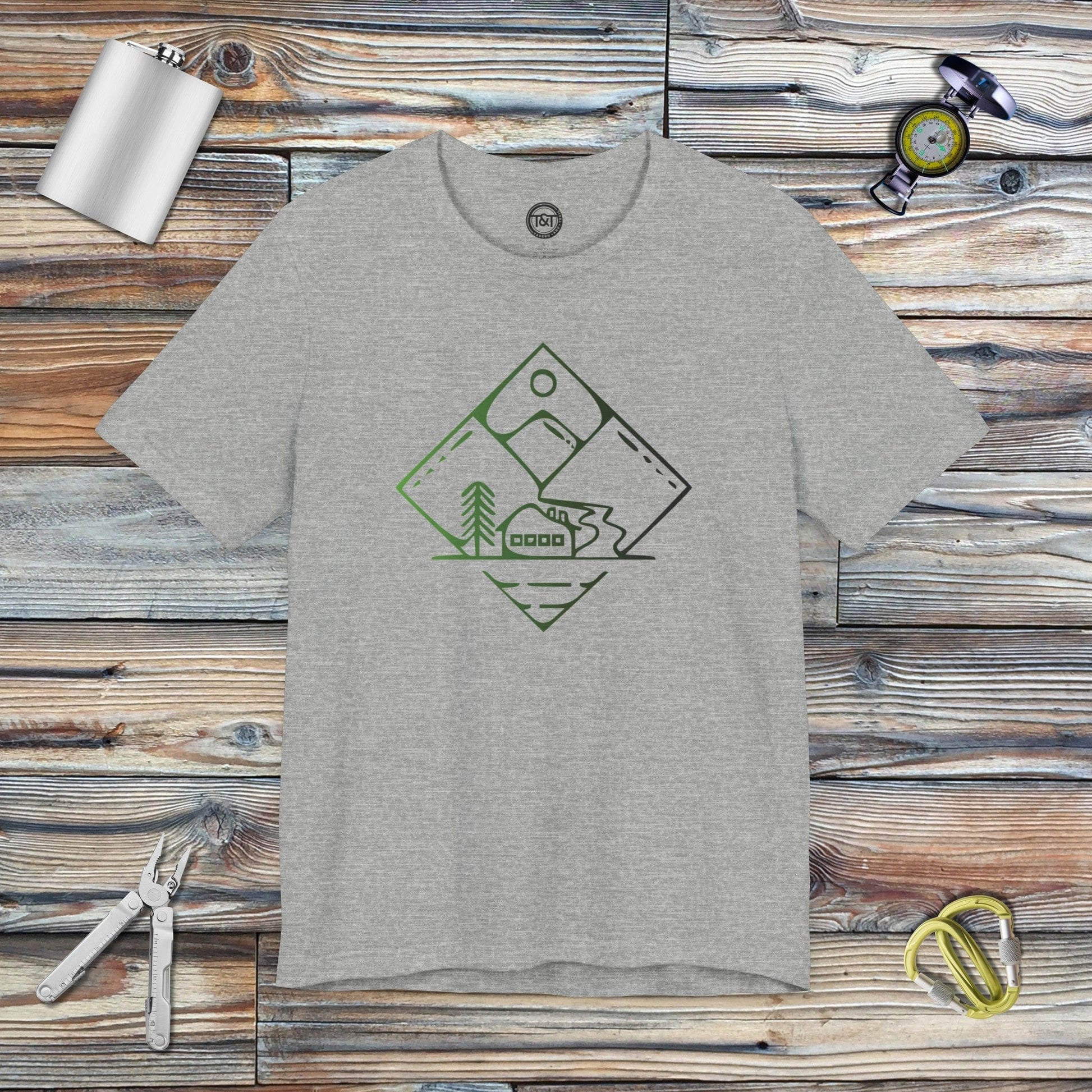 Tavern and Trail T-Shirt Diamond Trails (Emerald) T-Shirt Athletic Heather / S