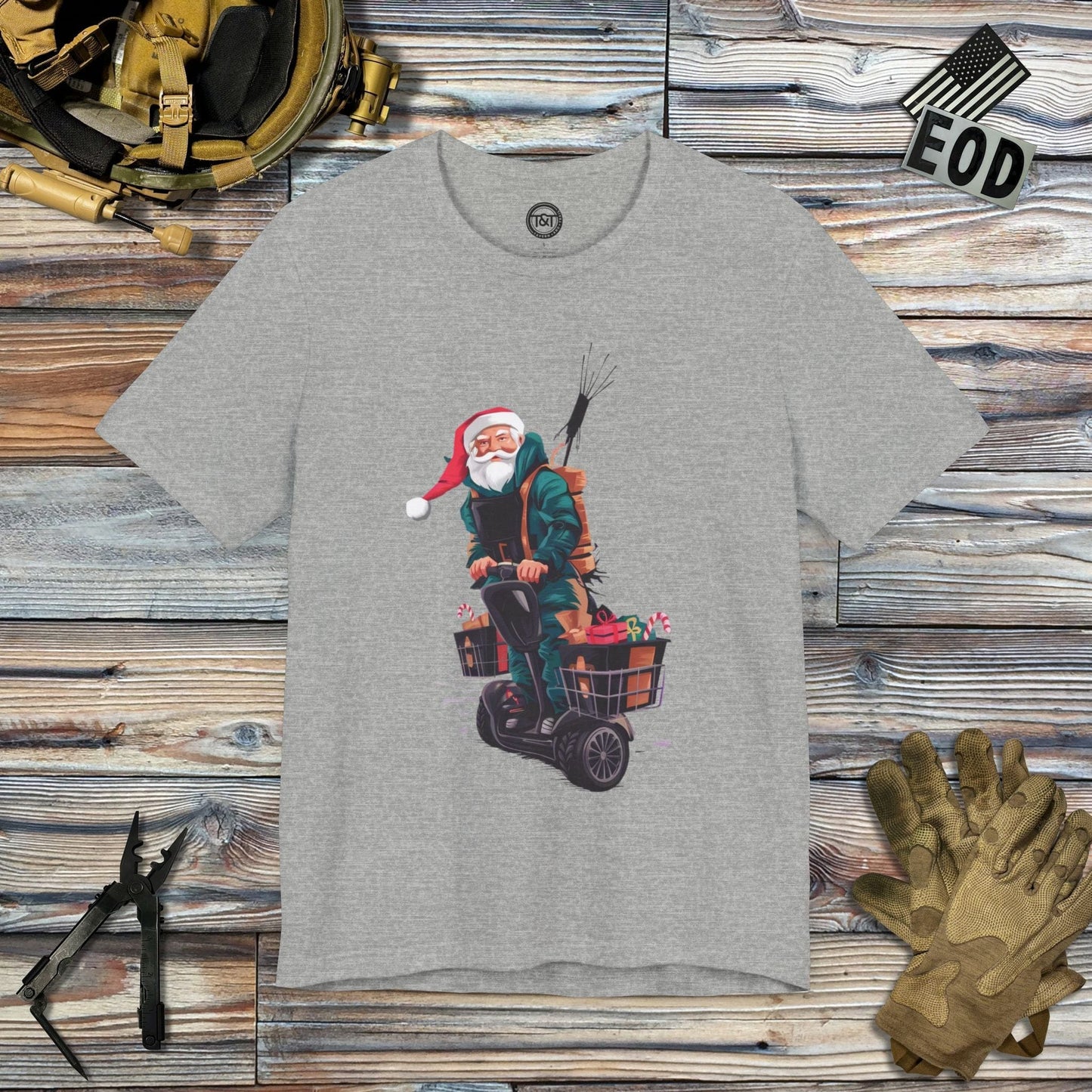 Tavern and Trail T-Shirt Downrange Santa T-Shirt Athletic Heather / S