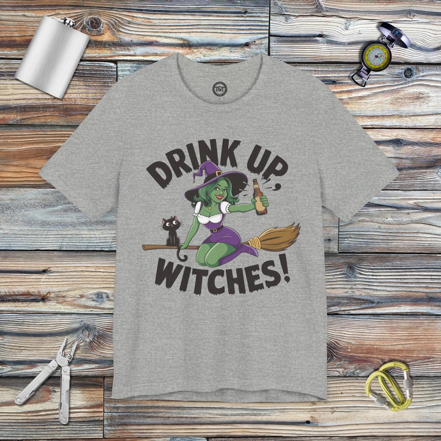 Tavern and Trail T-Shirt Drink Up Witches (Gen 2) T-Shirt Athletic Heather / S