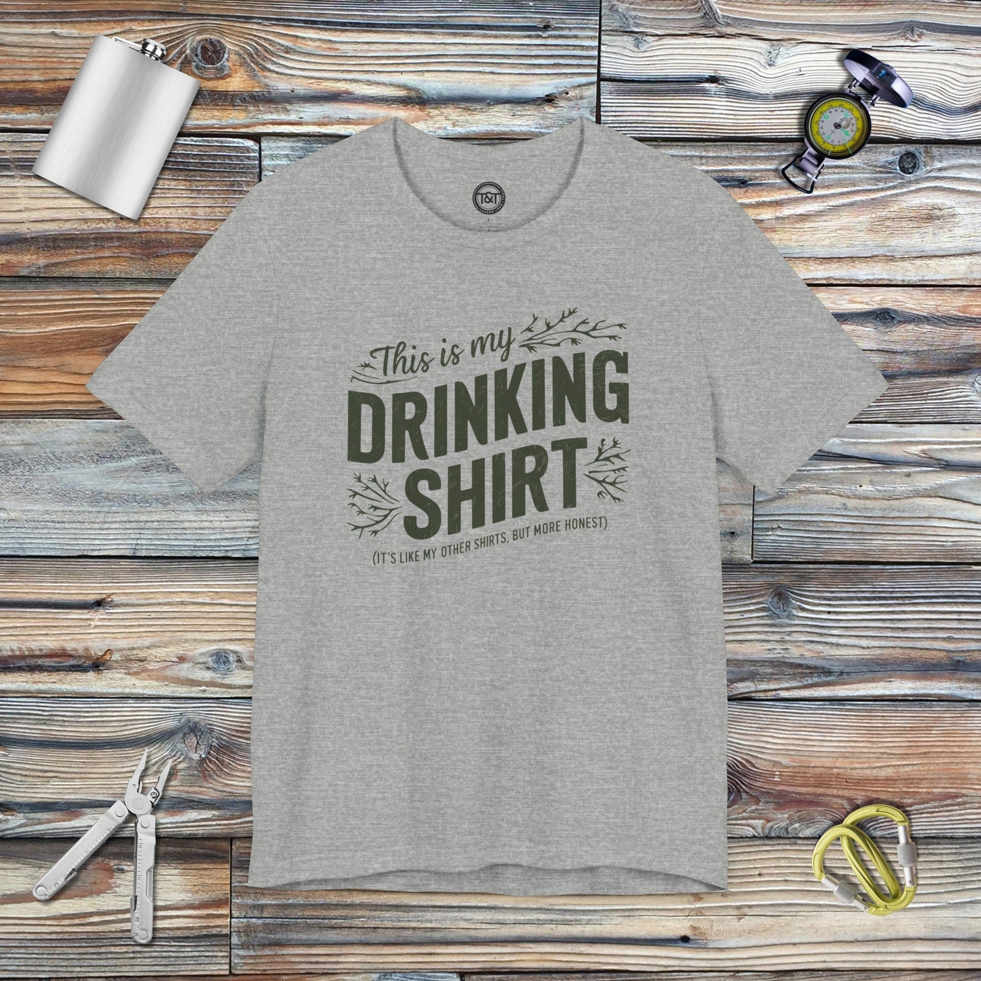 Tavern and Trail T-Shirt Honest Drinking T-Shirt Athletic Heather / S