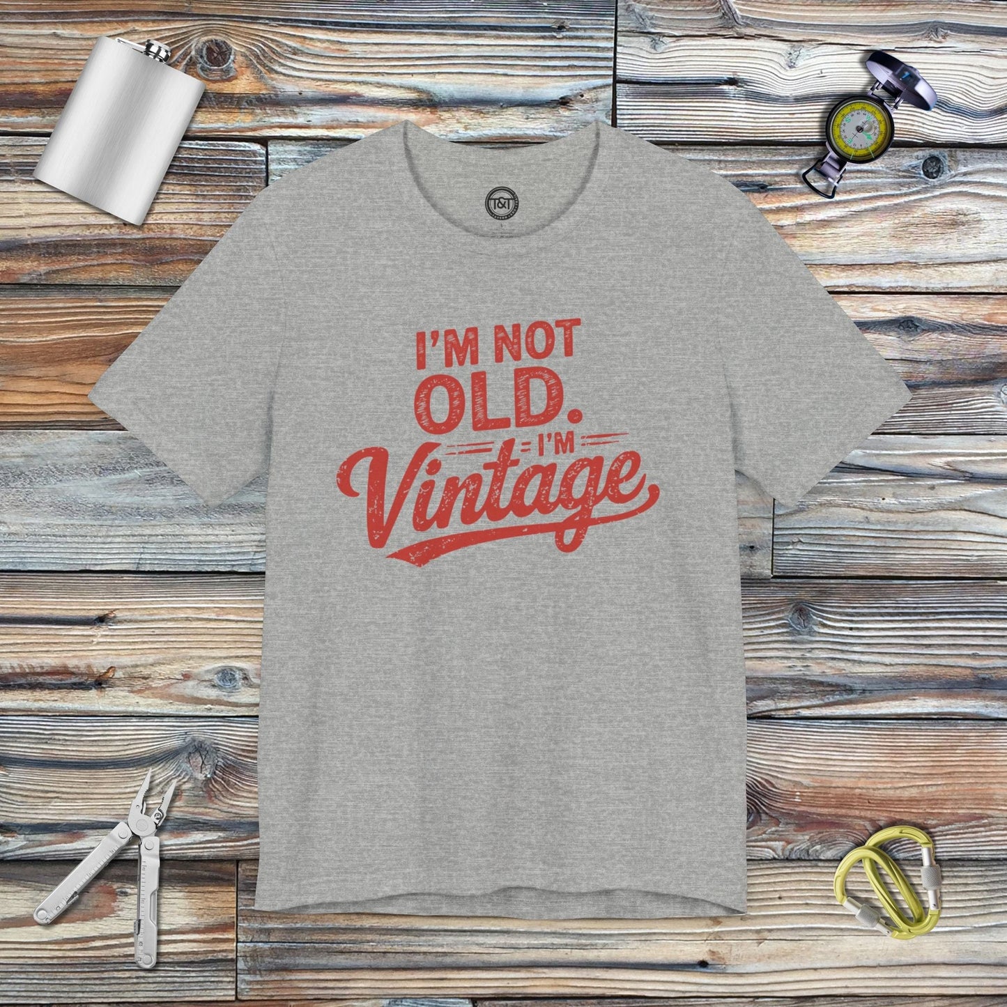 Tavern and Trail T-Shirt I'm Vintage T-Shirt Athletic Heather / S