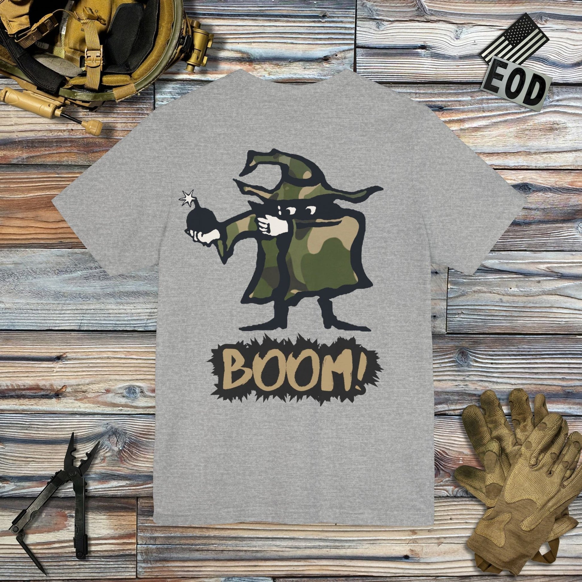 Tavern and Trail T-Shirt Mad Bomber - Boom! (Back Print) T-Shirt Athletic Heather / S