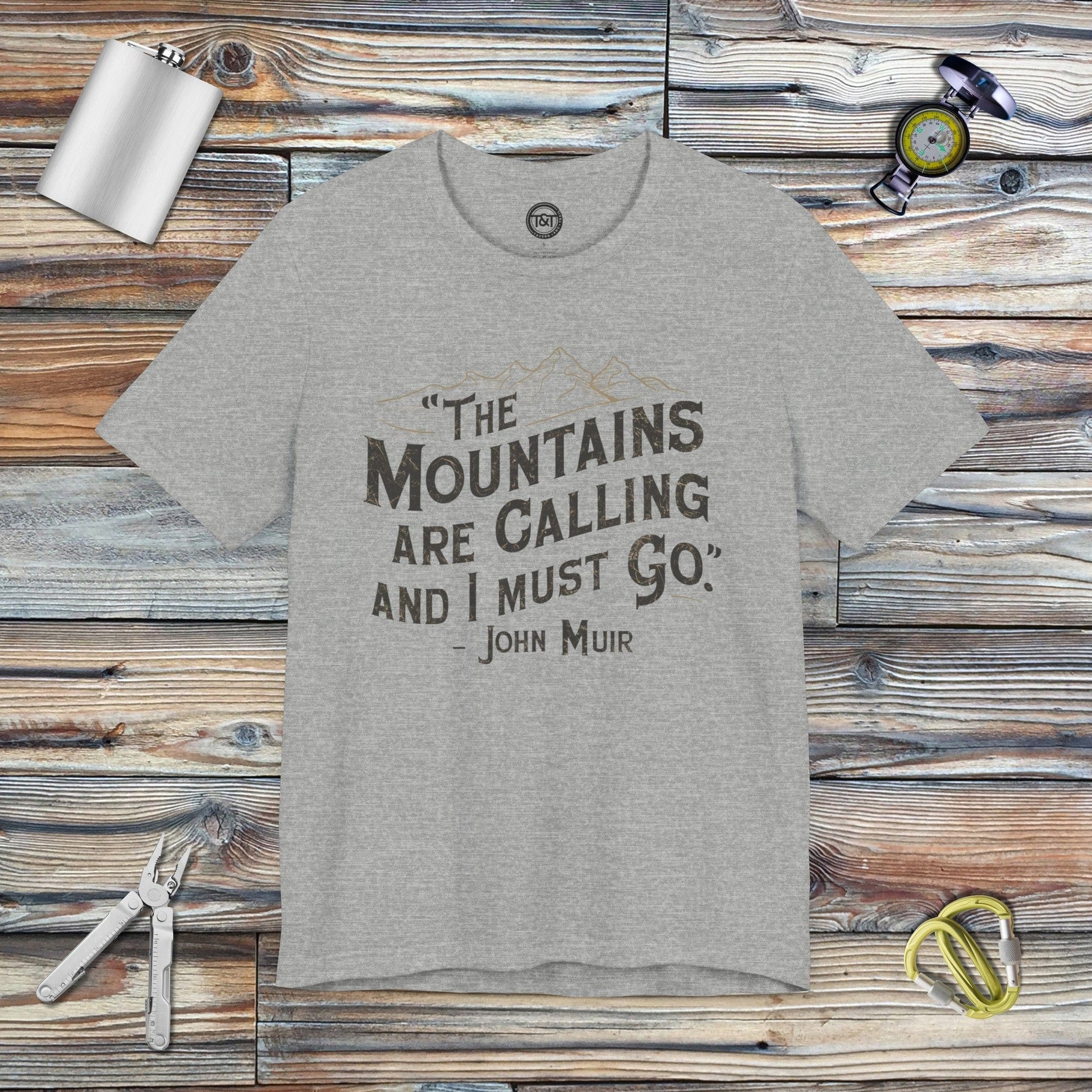 Tavern and Trail T-Shirt Muir Mountains T-Shirt Athletic Heather / S