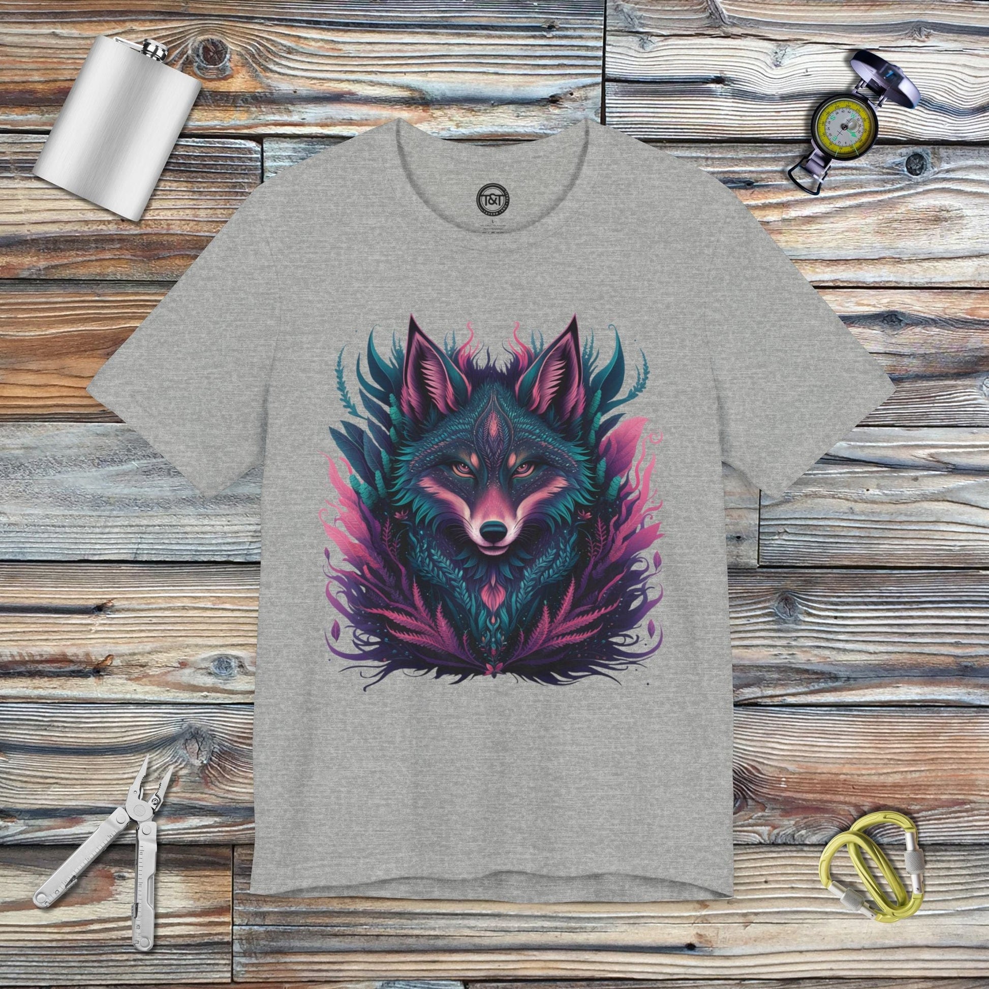 Tavern and Trail T-Shirt Mystic Coyote T-Shirt Athletic Heather / S