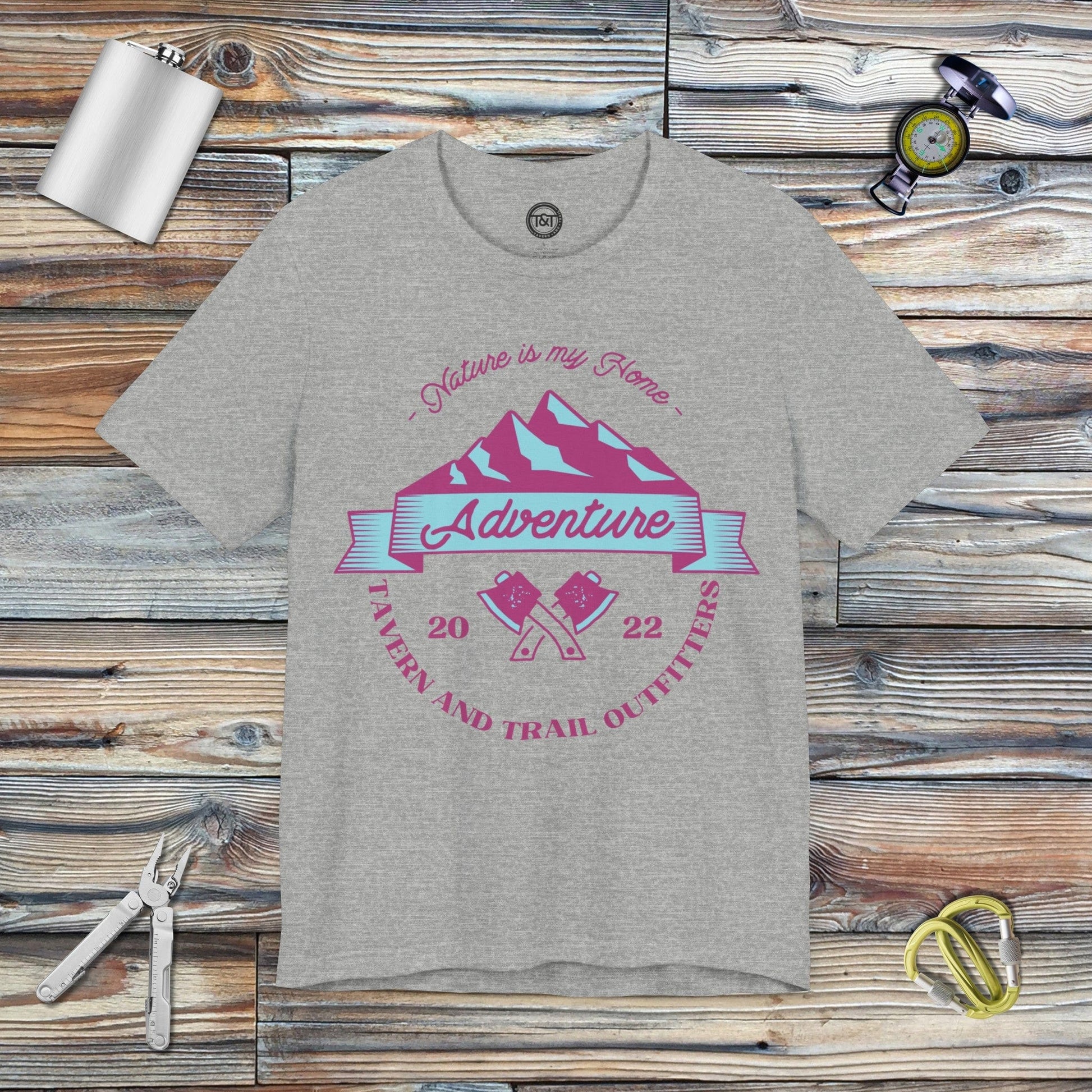 Tavern and Trail T-Shirt T&T Nature Adventure T-Shirt Athletic Heather / S