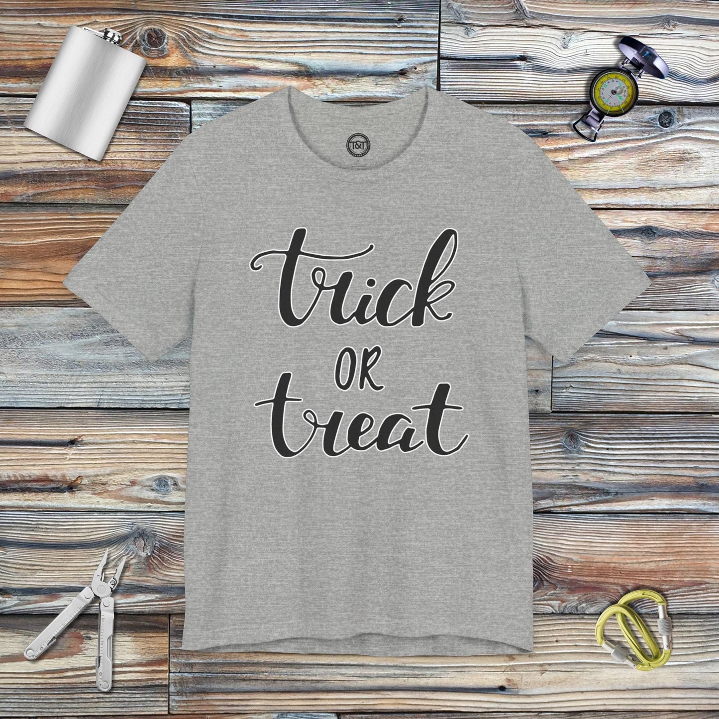 Tavern and Trail T-Shirt Trick or Treat (Gen 1) T-Shirt Athletic Heather / S