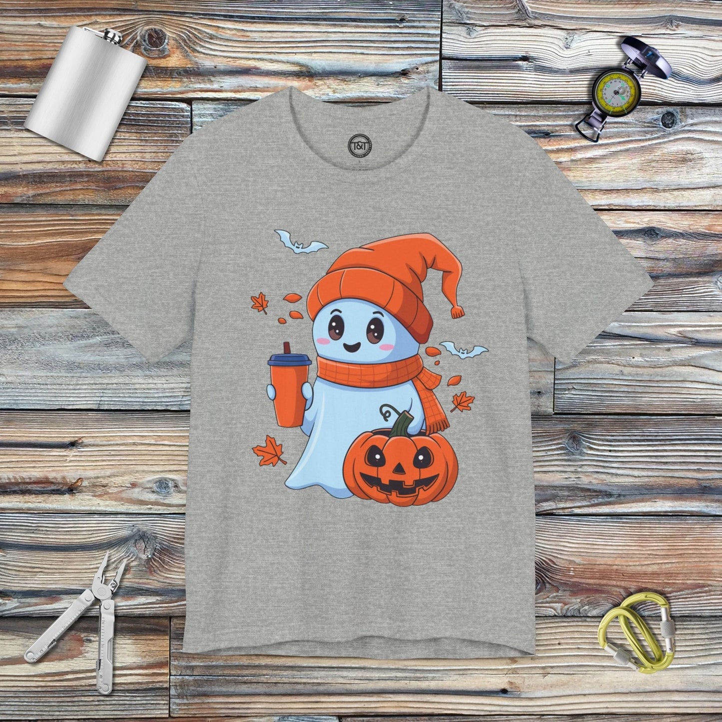 Tavern and Trail T-Shirt Tumbler Ghost T-Shirt Athletic Heather / S