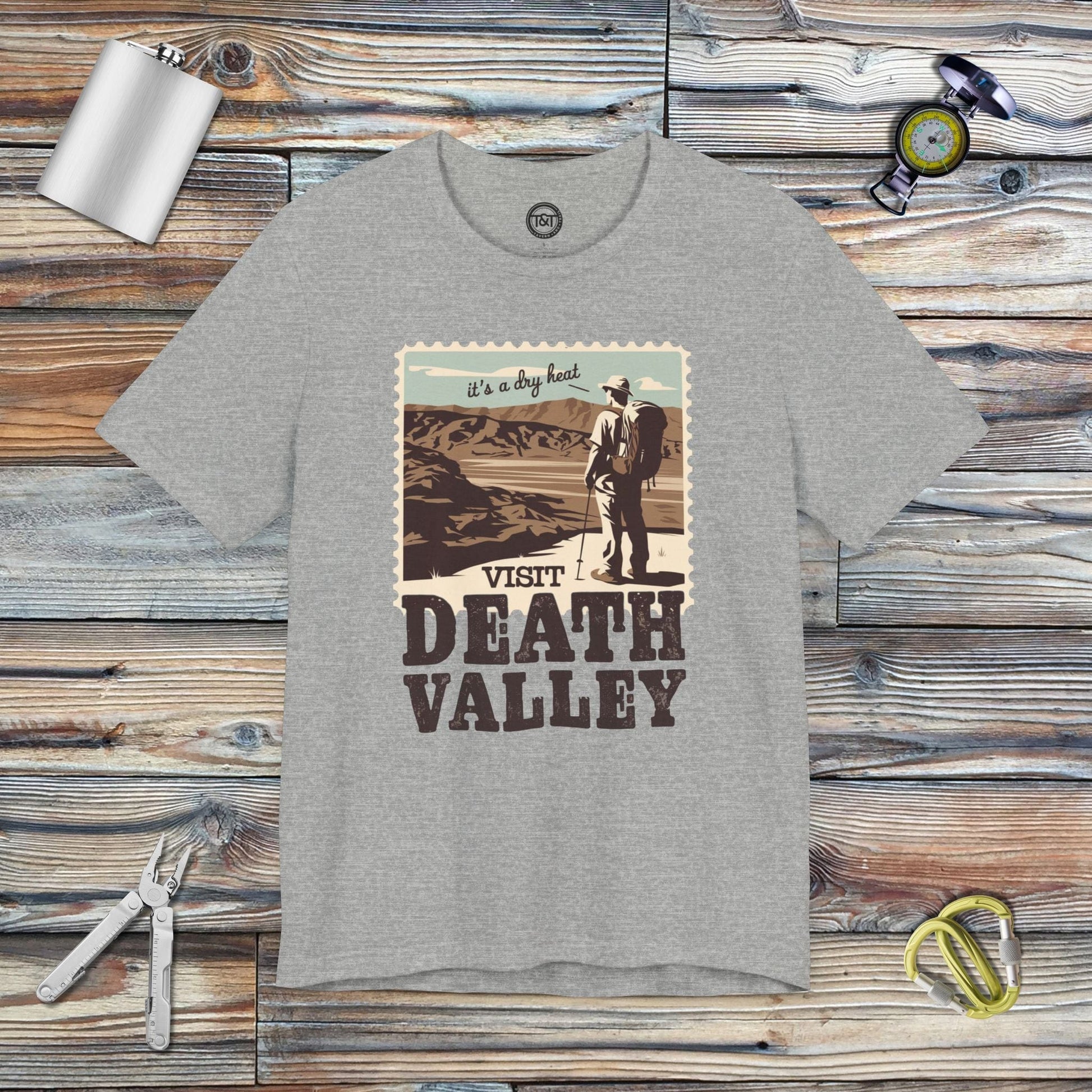 Tavern and Trail T-Shirt Visit Death Valley T-Shirt Athletic Heather / S