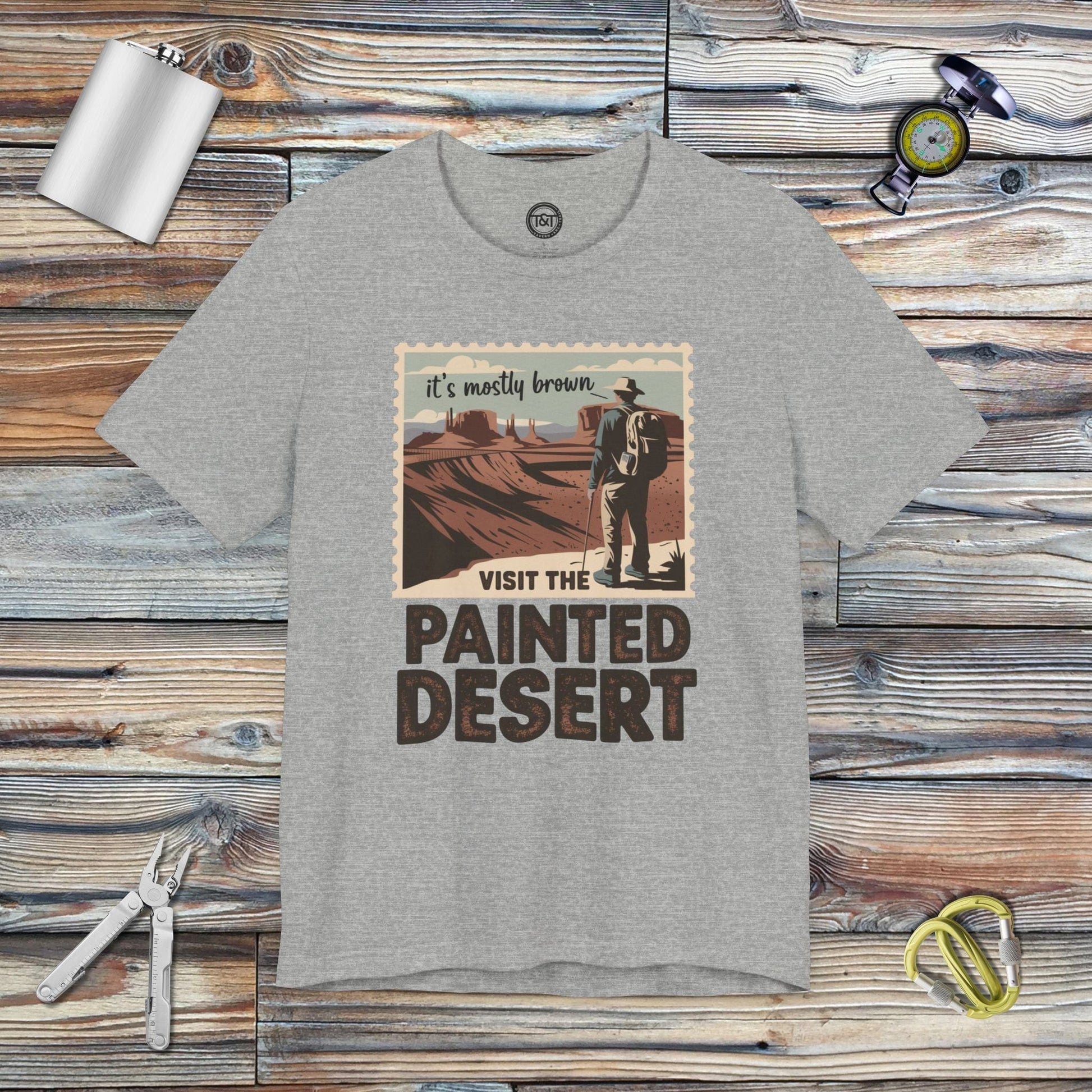 Tavern and Trail T-Shirt Visit the Painted Desert T-Shirt Athletic Heather / S