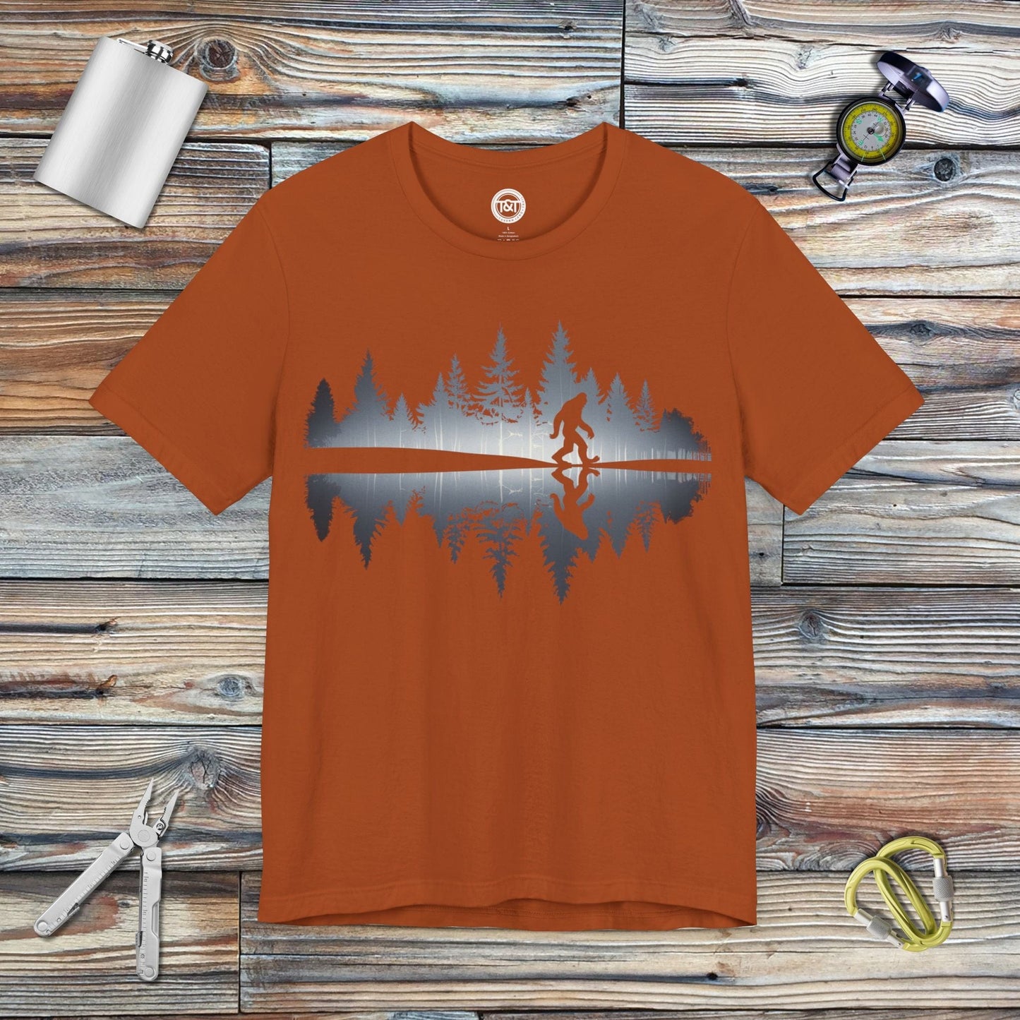 Tavern and Trail T-Shirt Bigfoot Reflection T-Shirt Autumn / S