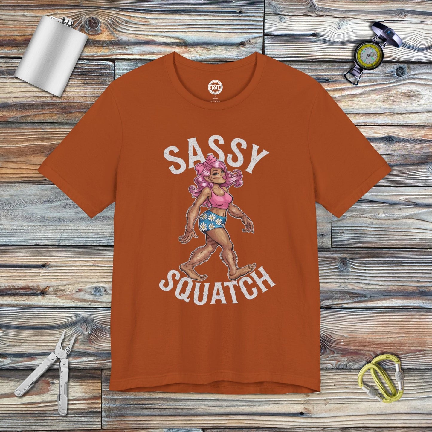 Tavern and Trail T-Shirt Sassy Squatch T-Shirt Autumn / S