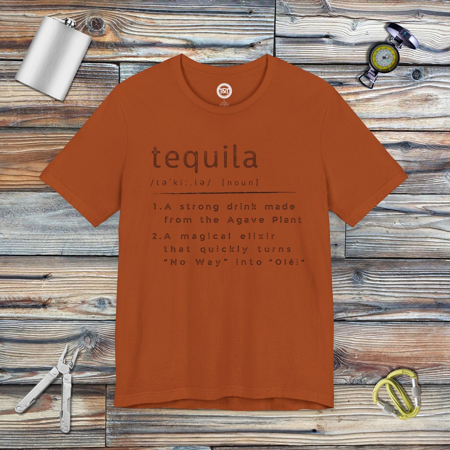 Tavern and Trail T-Shirt Tequila (Noun) T-Shirt Autumn / S