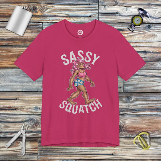 Tavern and Trail T-Shirt Sassy Squatch T-Shirt Berry / S