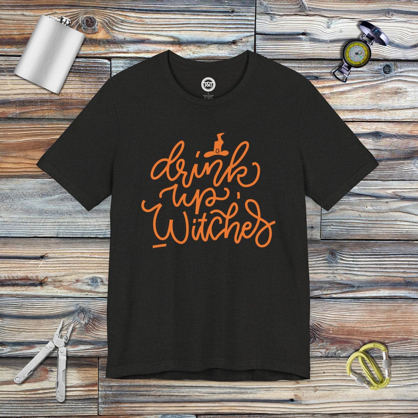 Tavern and Trail T-Shirt Drink Up Witches (Gen 1) T-Shirt Black Heather / S