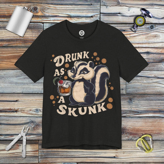 Tavern and Trail T-Shirt Drunk as a Skunk T-Shirt Black Heather / S