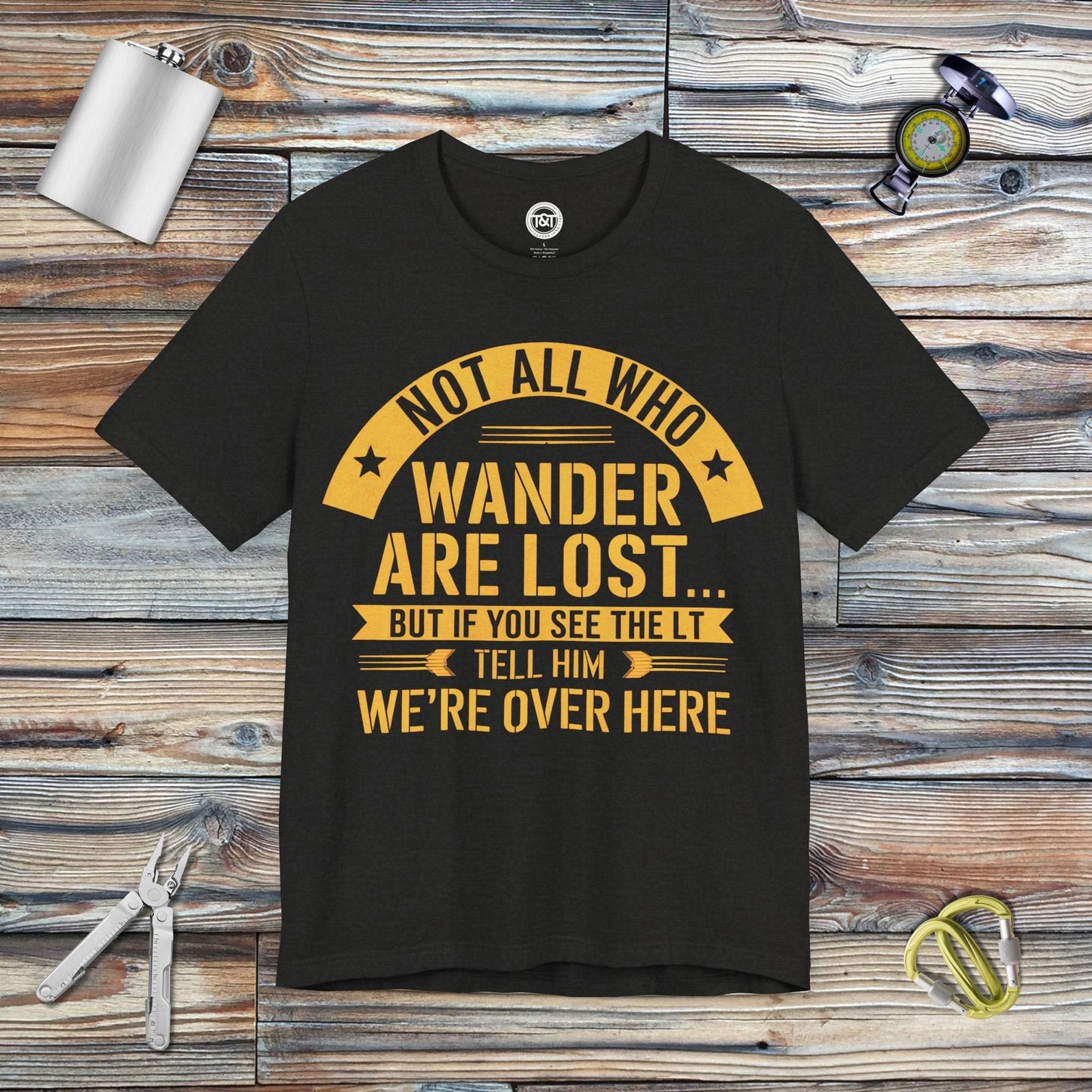 Tavern and Trail T-Shirt LT is Missing T-Shirt Black Heather / S