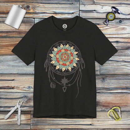 Tavern and Trail T-Shirt Mandala Dream Catcher (Gen 1) T-Shirt Black Heather / S