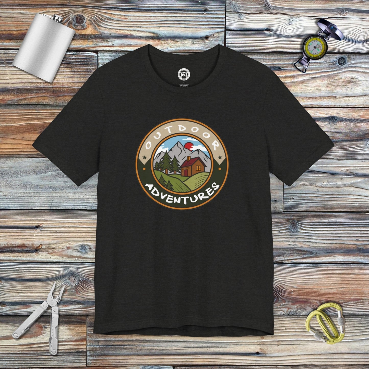 Tavern and Trail T-Shirt Outdoor Adventures T-Shirt Black Heather / S