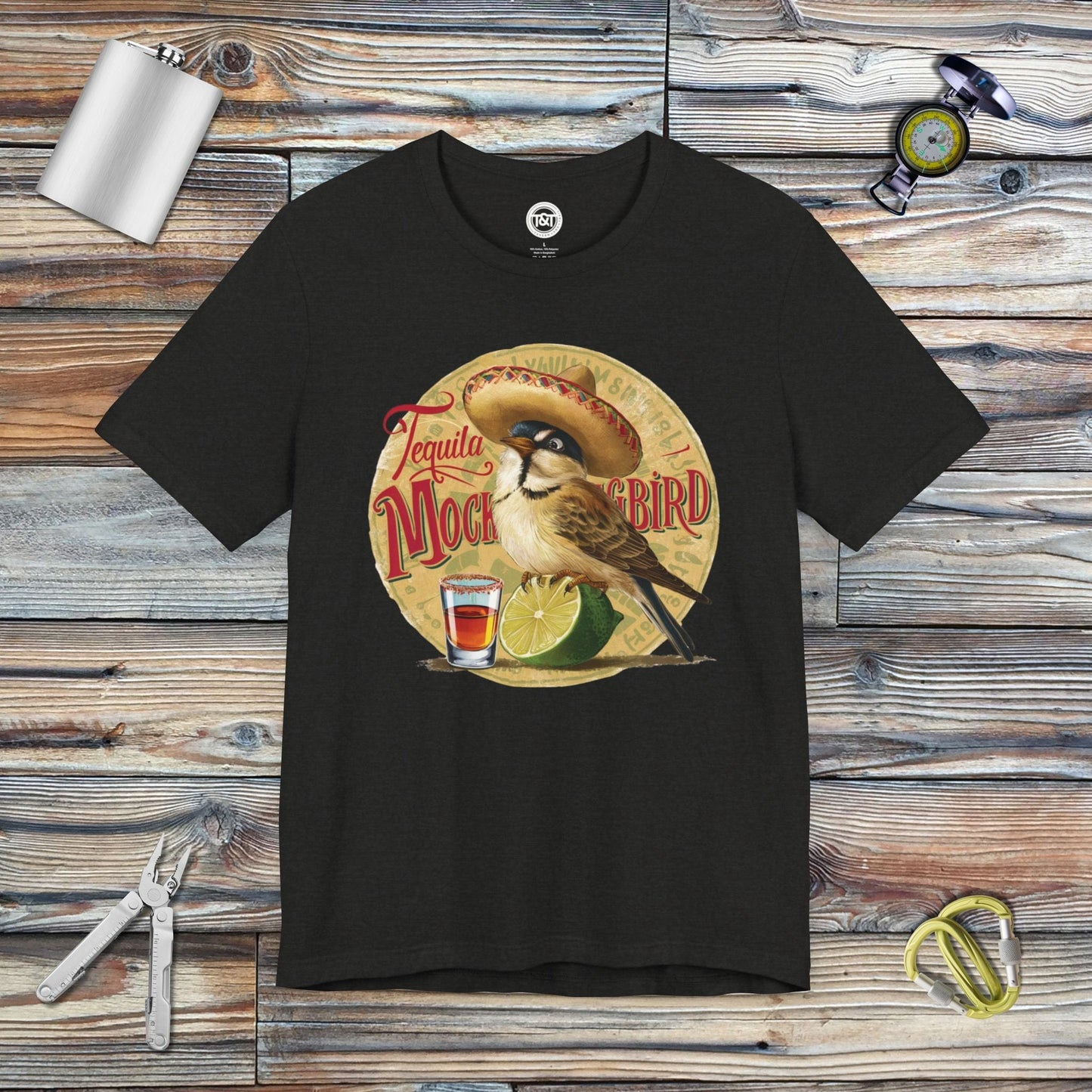 Tavern and Trail T-Shirt Tequila Mockingbird T-Shirt Black Heather / S