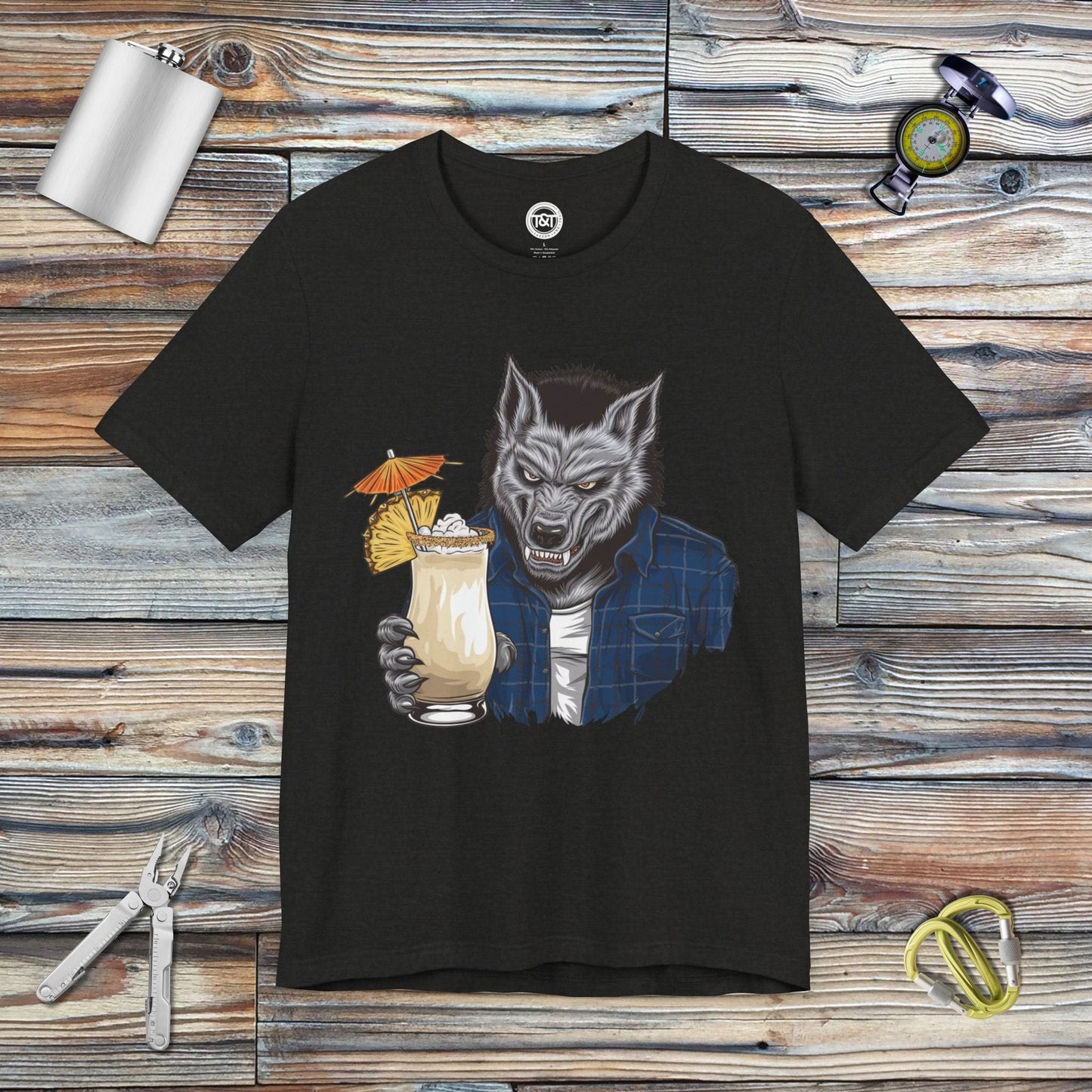 Tavern and Trail T-Shirt Werewolf of London T-Shirt Black Heather / S