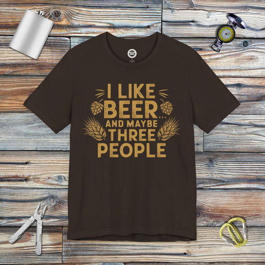 Tavern and Trail T-Shirt I Like Beer T-Shirt Brown / S