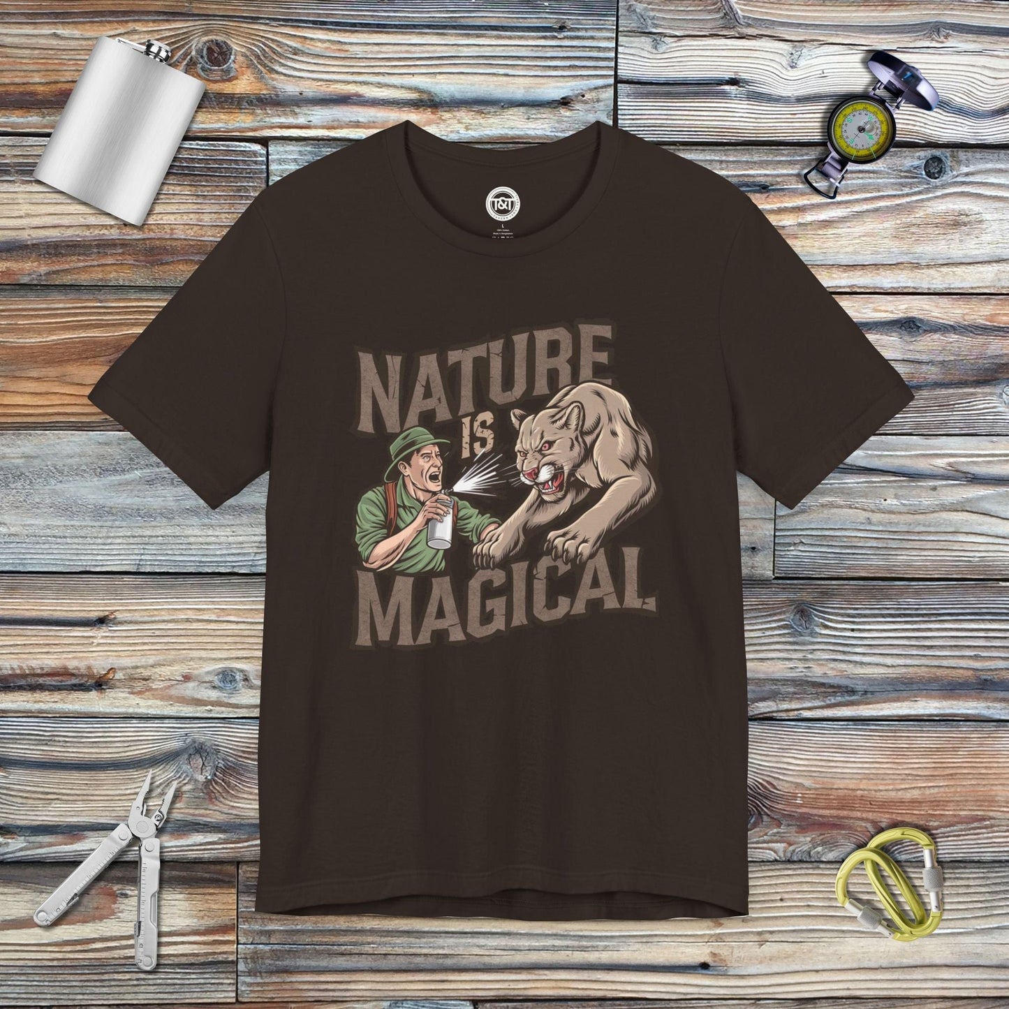 Tavern and Trail T-Shirt Nature is Magical T-Shirt Brown / S