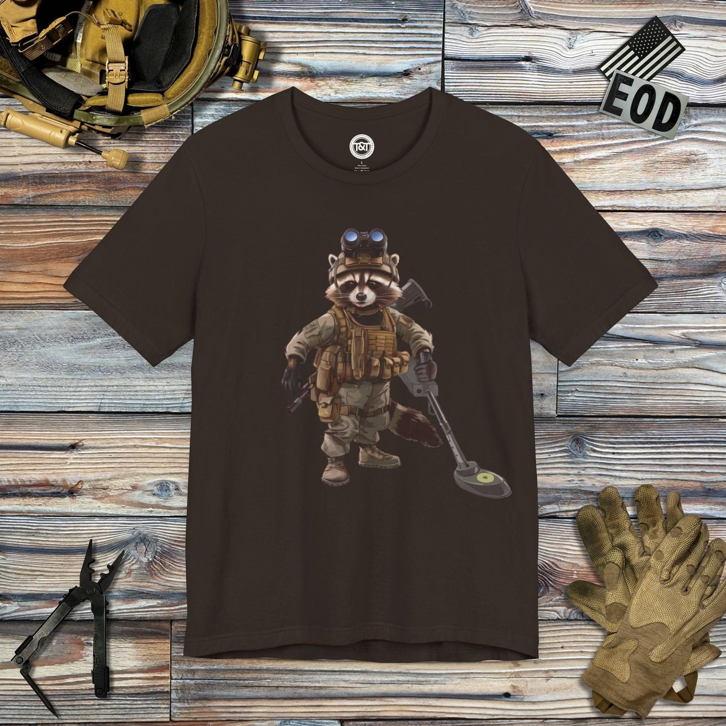 Tavern and Trail T-Shirt Trash Collector T-Shirt Brown / S