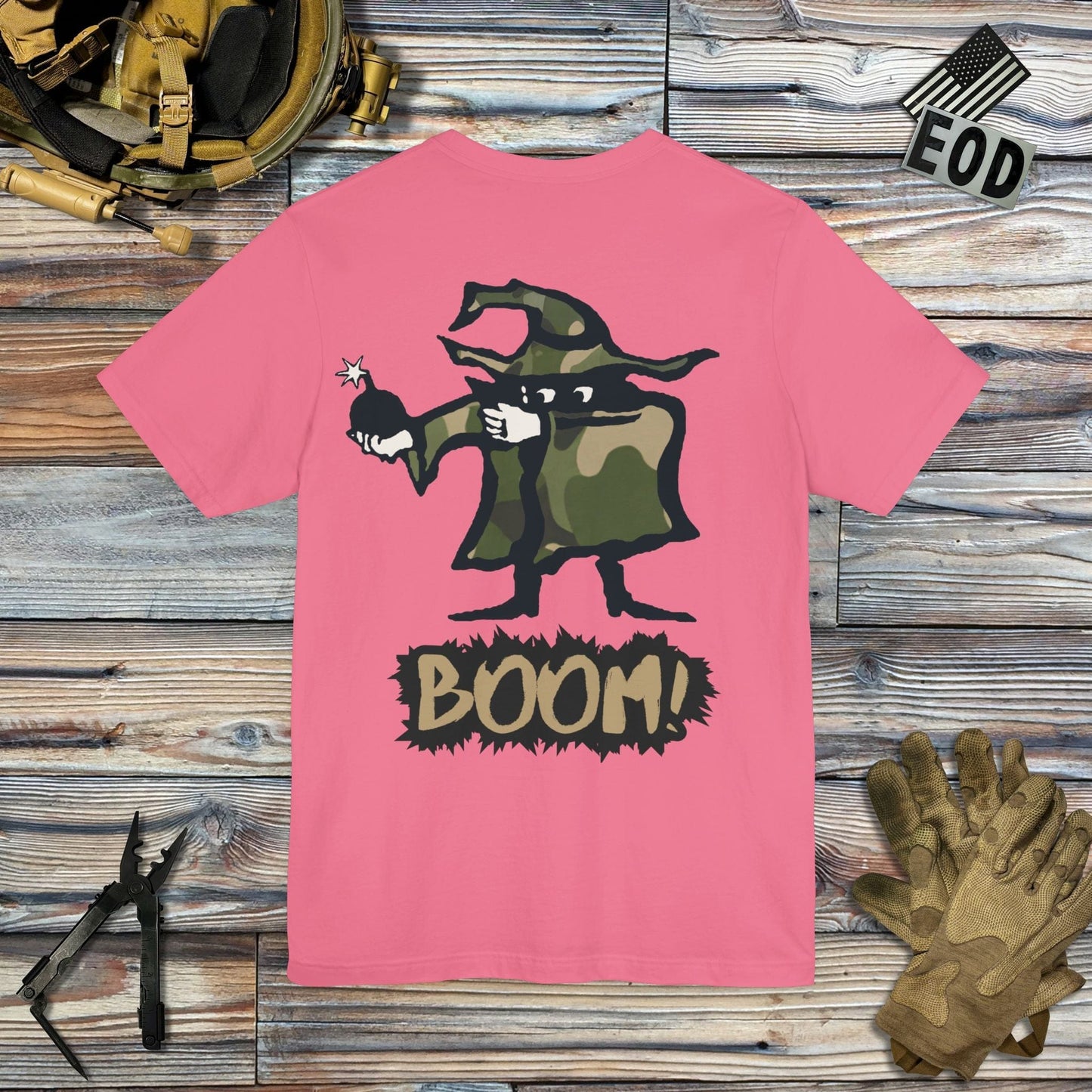 Tavern and Trail T-Shirt Mad Bomber - Boom! (Back Print) T-Shirt Charity Pink / S