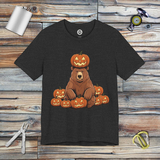 Tavern and Trail T-Shirt Bear-o-lantern T-Shirt Dark Grey Heather / S