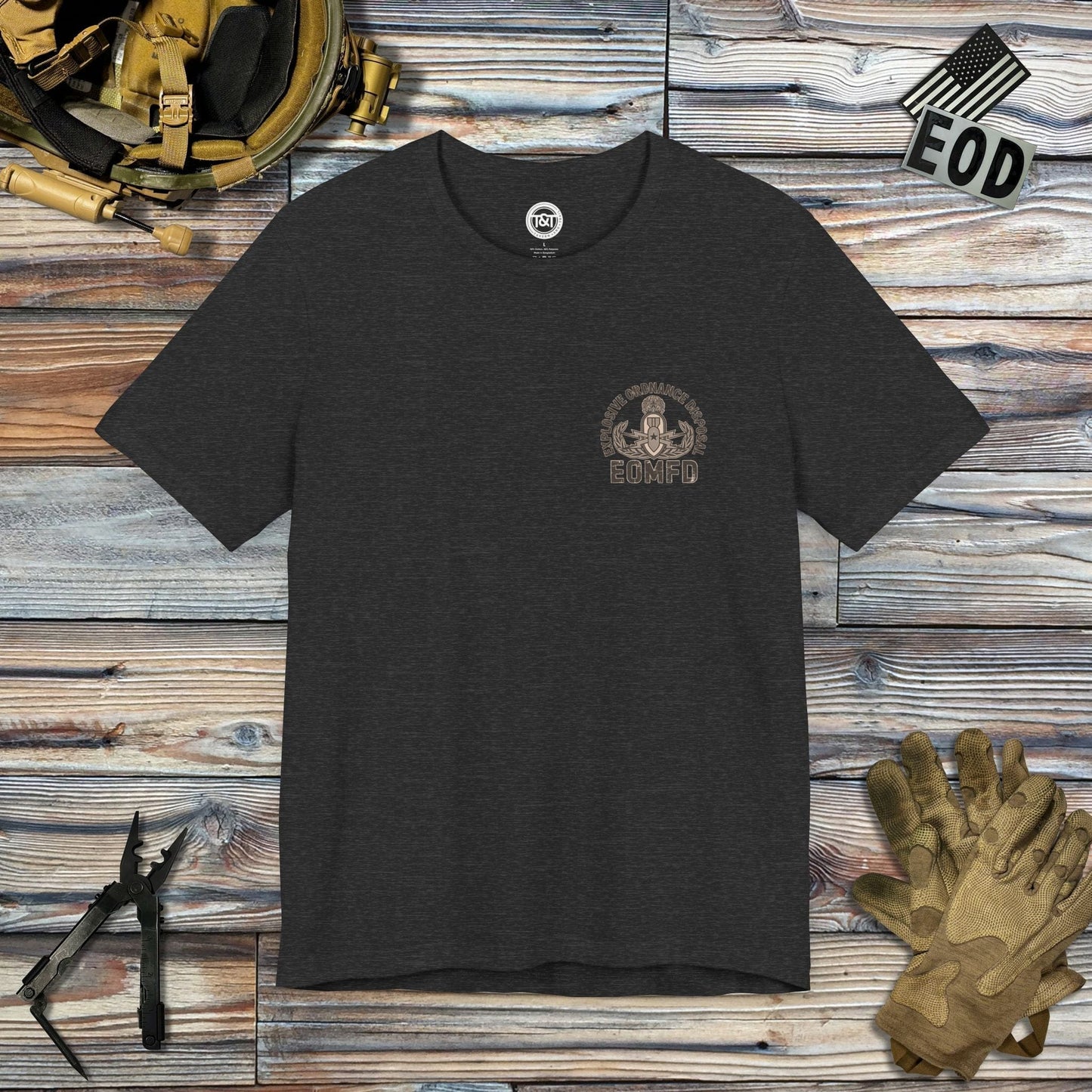 Tavern and Trail T-Shirt Initial Success Skull (Backprint) T-Shirt Dark Grey Heather / S