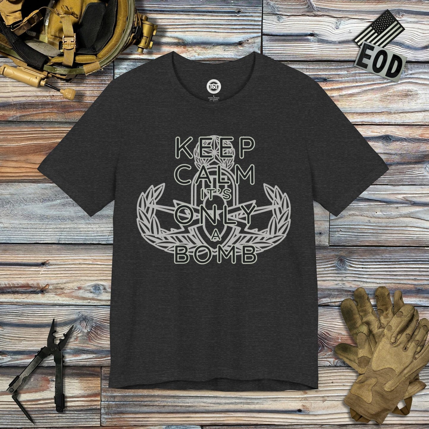 Tavern and Trail T-Shirt Keep Calm T-Shirt Dark Grey Heather / S