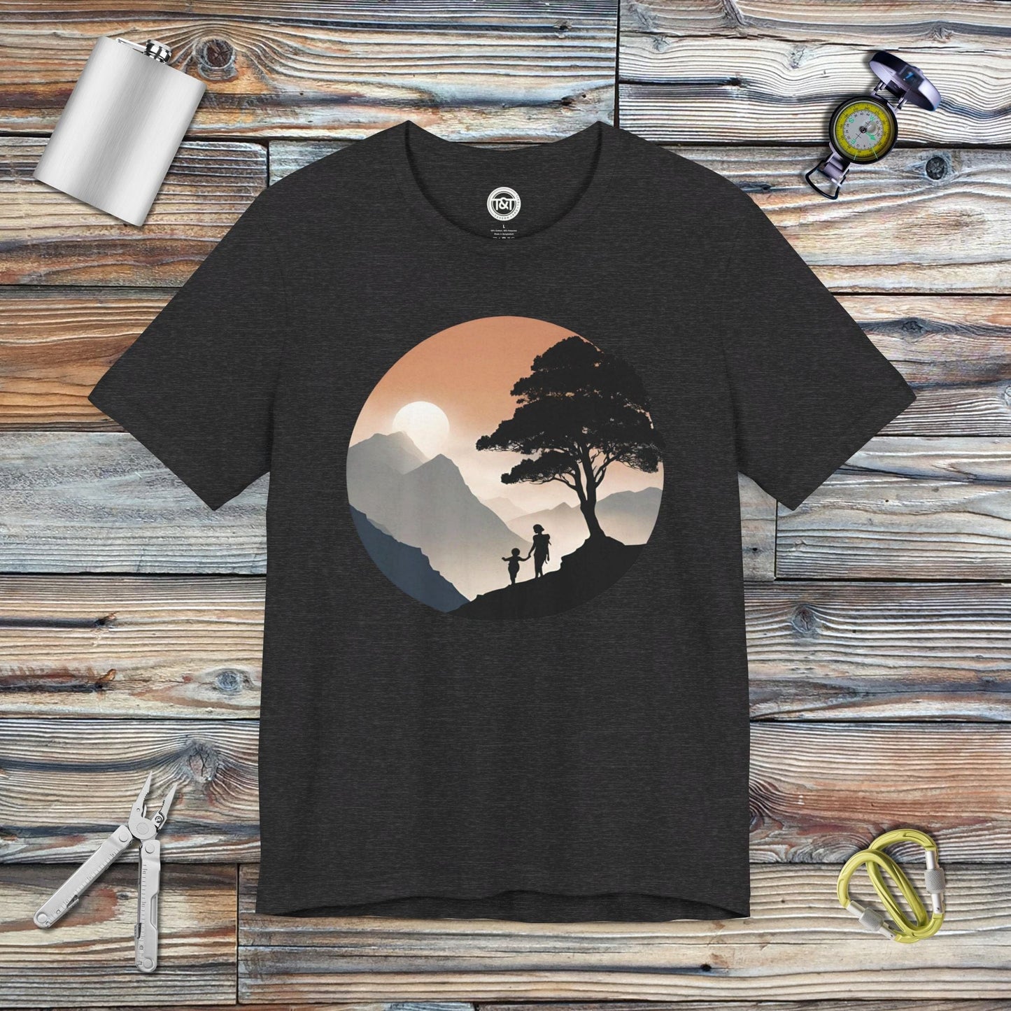 Tavern and Trail T-Shirt Mountain Mama T-Shirt Dark Grey Heather / S