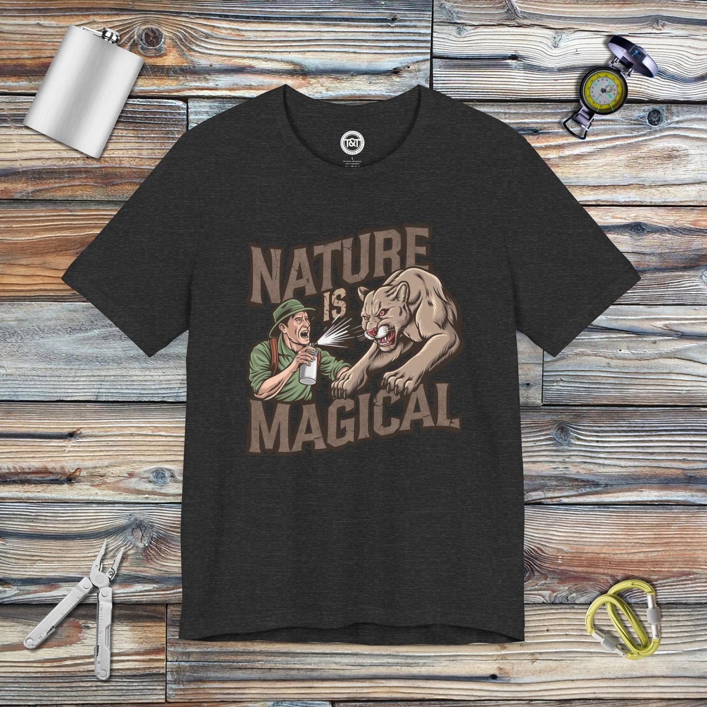 Tavern and Trail T-Shirt Nature is Magical T-Shirt Dark Grey Heather / S