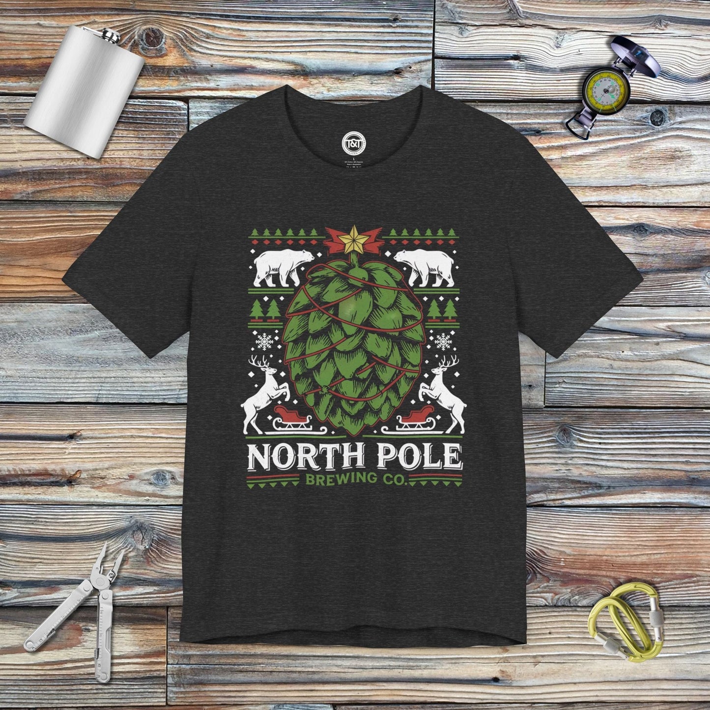 Tavern and Trail T-Shirt North Pole Brewing T-Shirt Dark Grey Heather / S