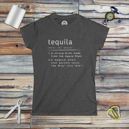 Tavern and Trail T-Shirt Women's Tequila [noun] T-Shirt Dark Heather / S