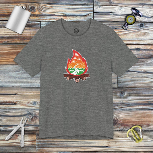 Tavern and Trail T-Shirt Campfire Icon T-Shirt Deep Heather / S