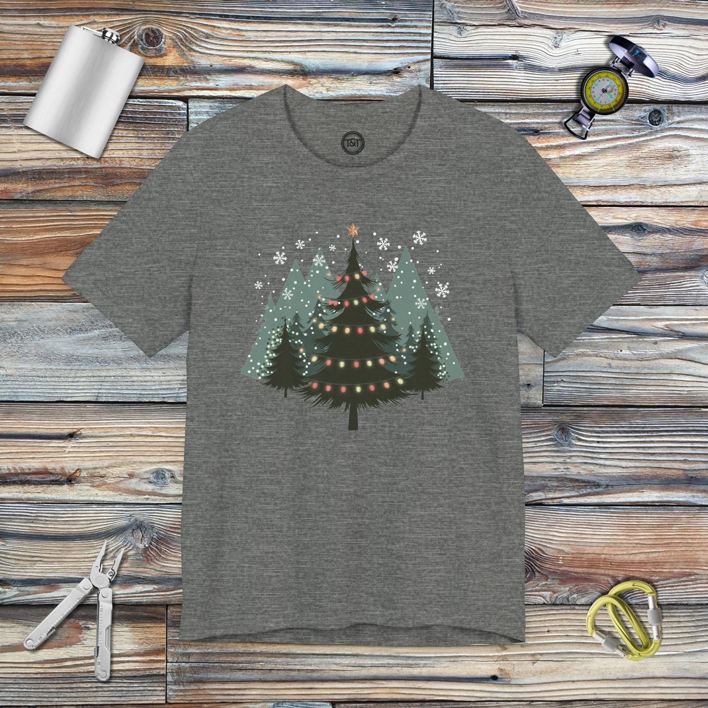 Tavern and Trail T-Shirt Christmas Tree Forest T-Shirt Deep Heather / S