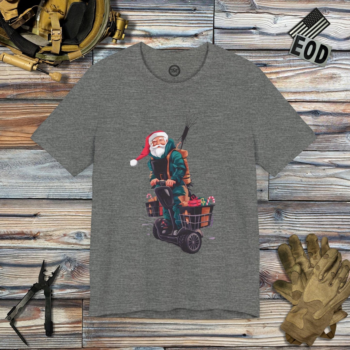 Tavern and Trail T-Shirt Downrange Santa T-Shirt Deep Heather / S