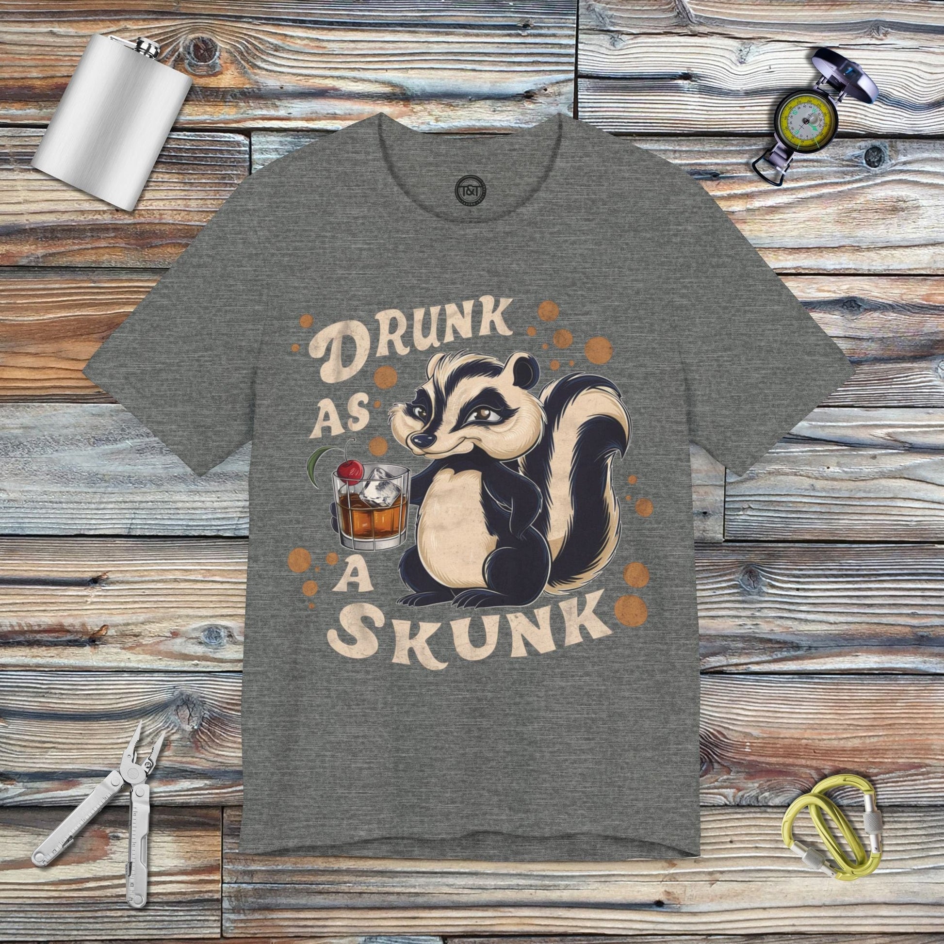 Tavern and Trail T-Shirt Drunk as a Skunk T-Shirt Deep Heather / S