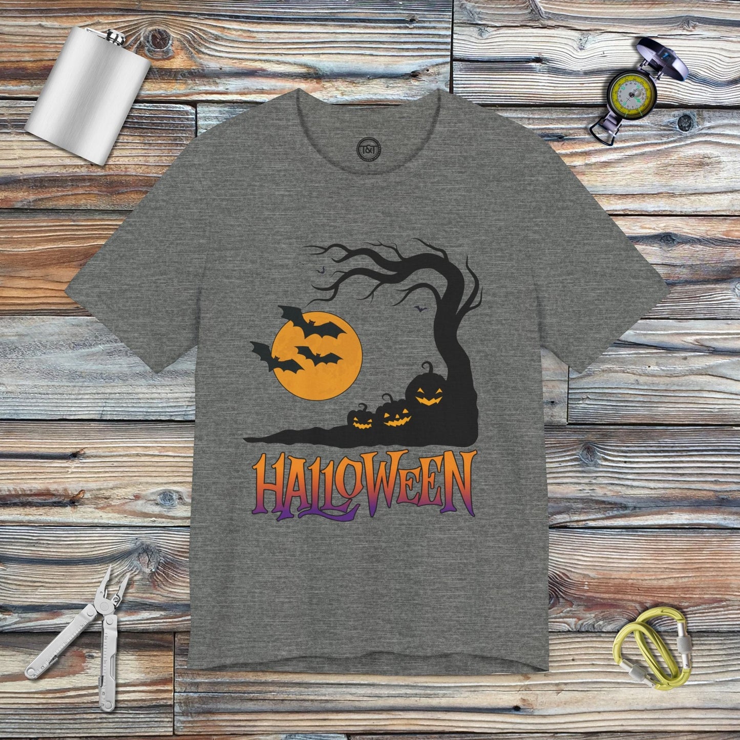 Tavern and Trail T-Shirt Halloween Tree T-Shirt Deep Heather / S