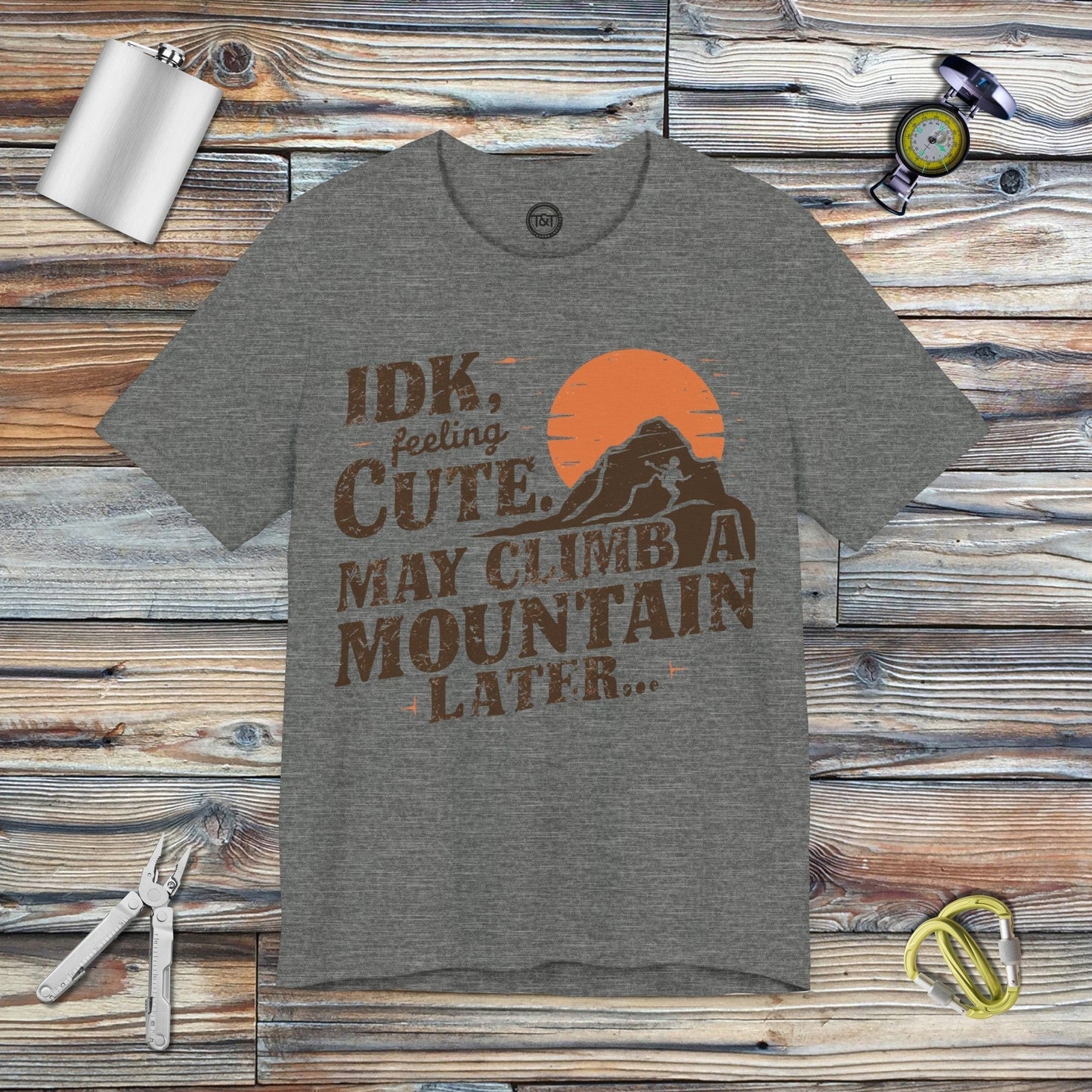 Tavern and Trail T-Shirt IDK Mountain Climber T-Shirt Deep Heather / S