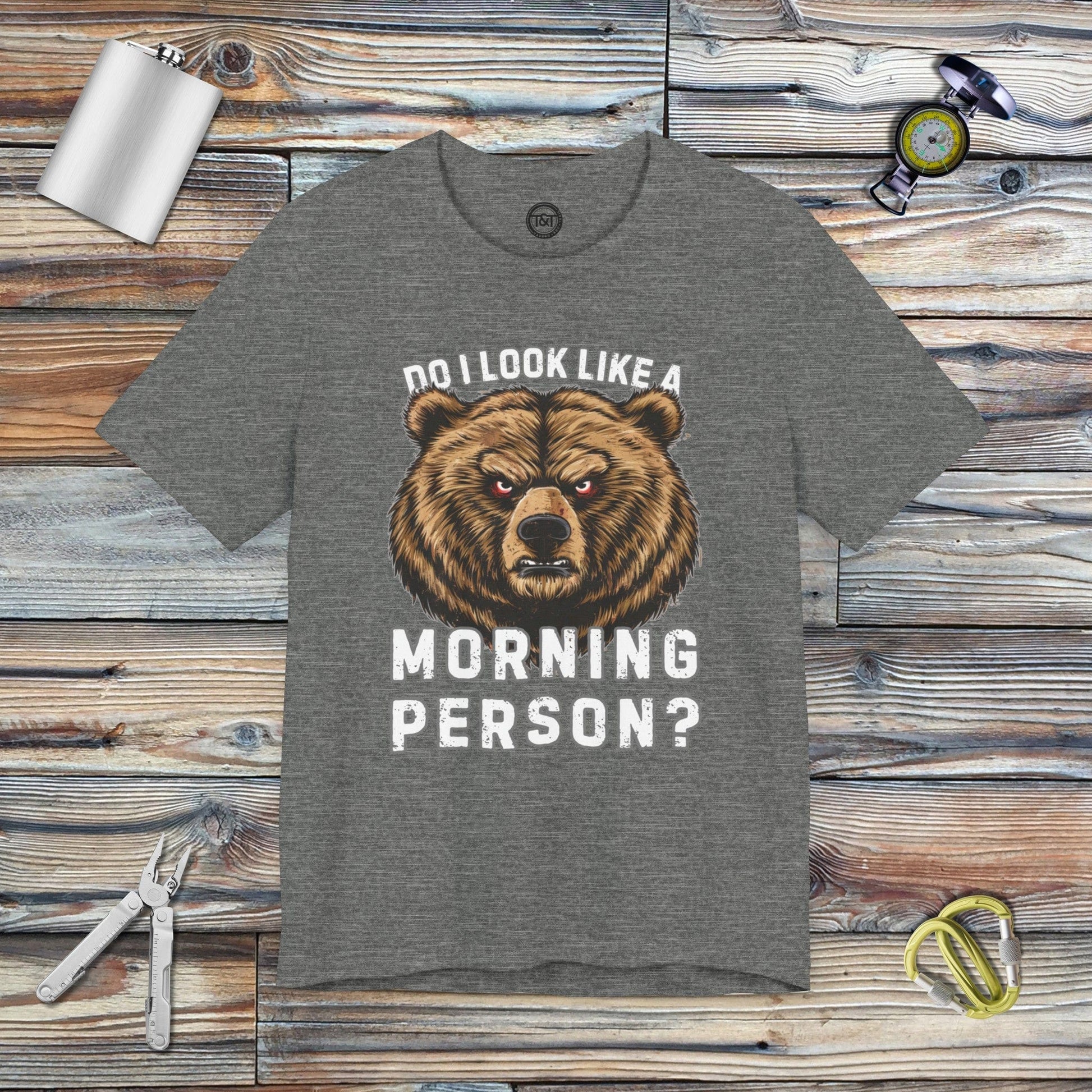 Tavern and Trail T-Shirt Morning Person T-Shirt Deep Heather / S