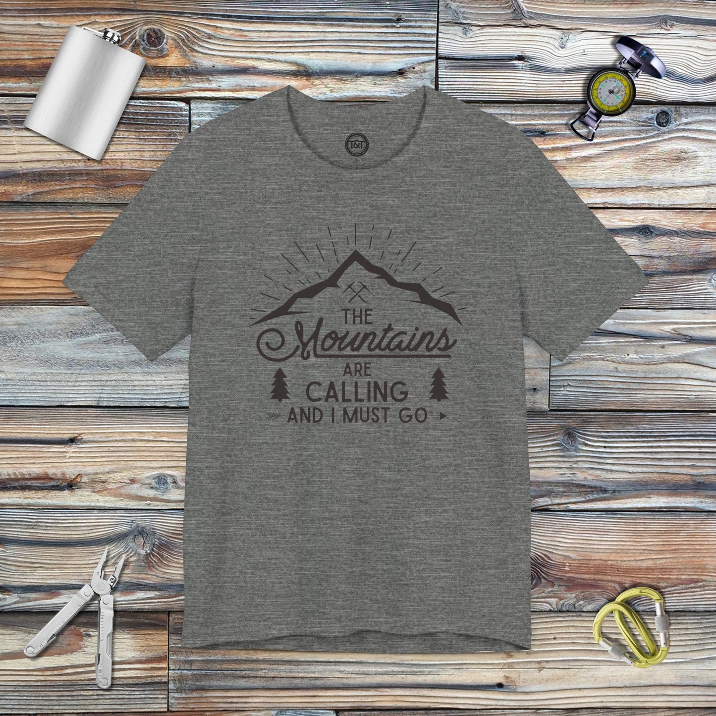 Tavern and Trail T-Shirt Mountains Calling T-Shirt Deep Heather / S