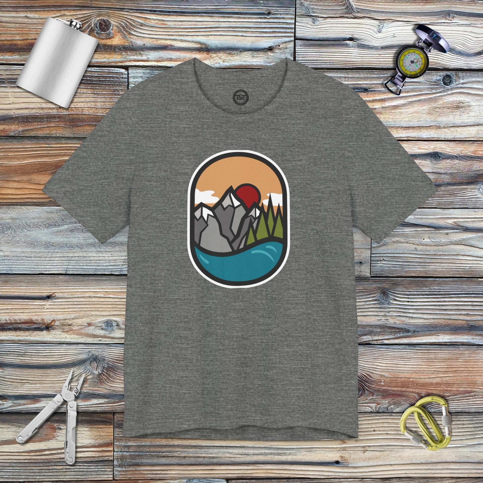 Tavern and Trail T-Shirt Sea-to-Sky Icon T-Shirt Deep Heather / S