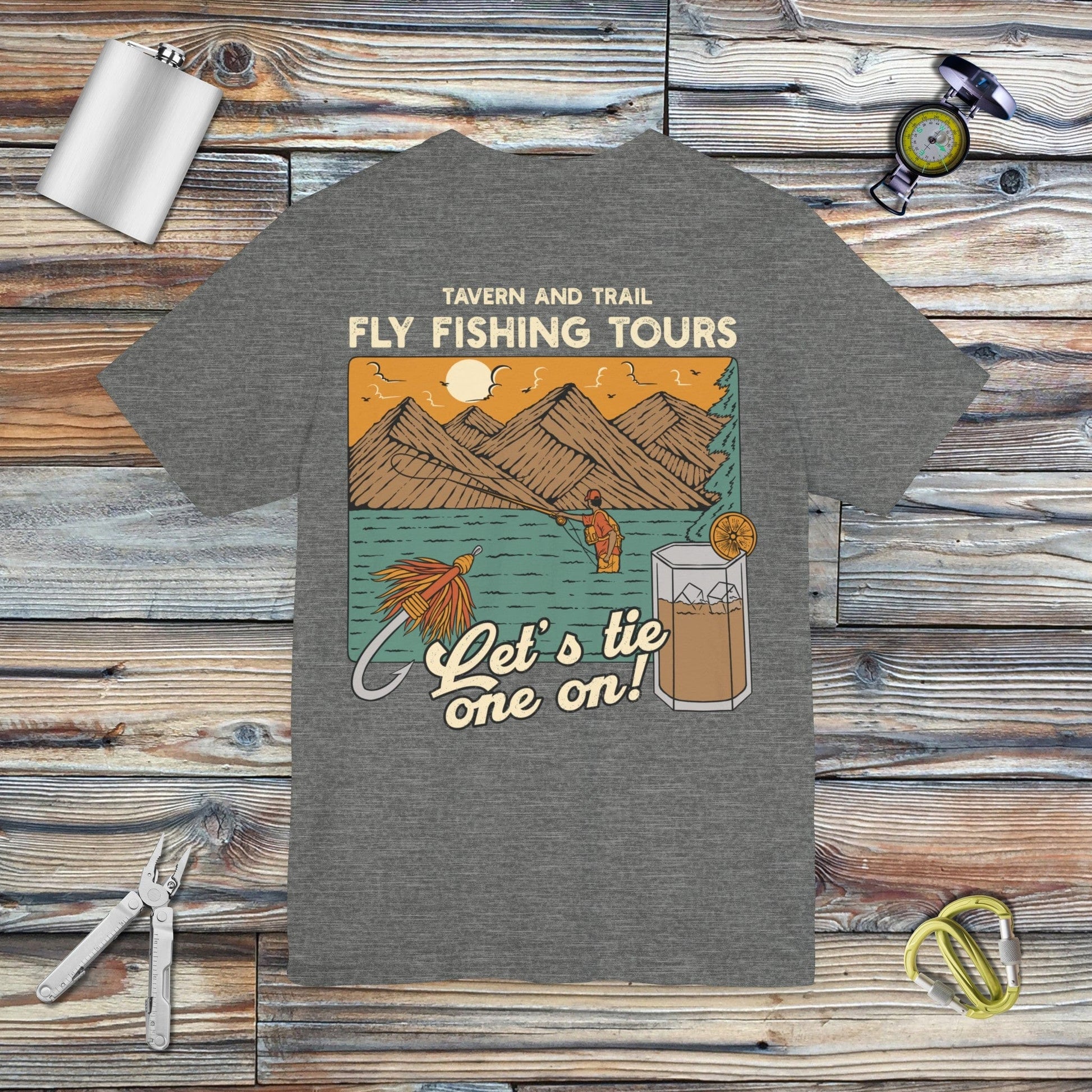 Tavern and Trail T-Shirt T&T Fly Fishing T-Shirt Deep Heather / S