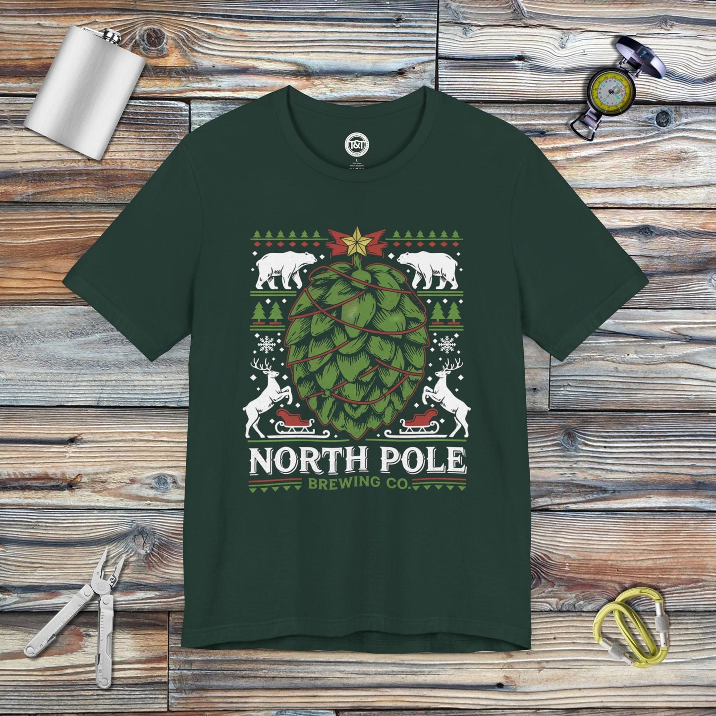 Tavern and Trail T-Shirt North Pole Brewing T-Shirt Forest / S